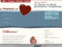 Tablet Screenshot of pflegedienst-sinsheim.de